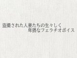 盗撮された人妻たちの生々しく卑猥なフェラチオボイス